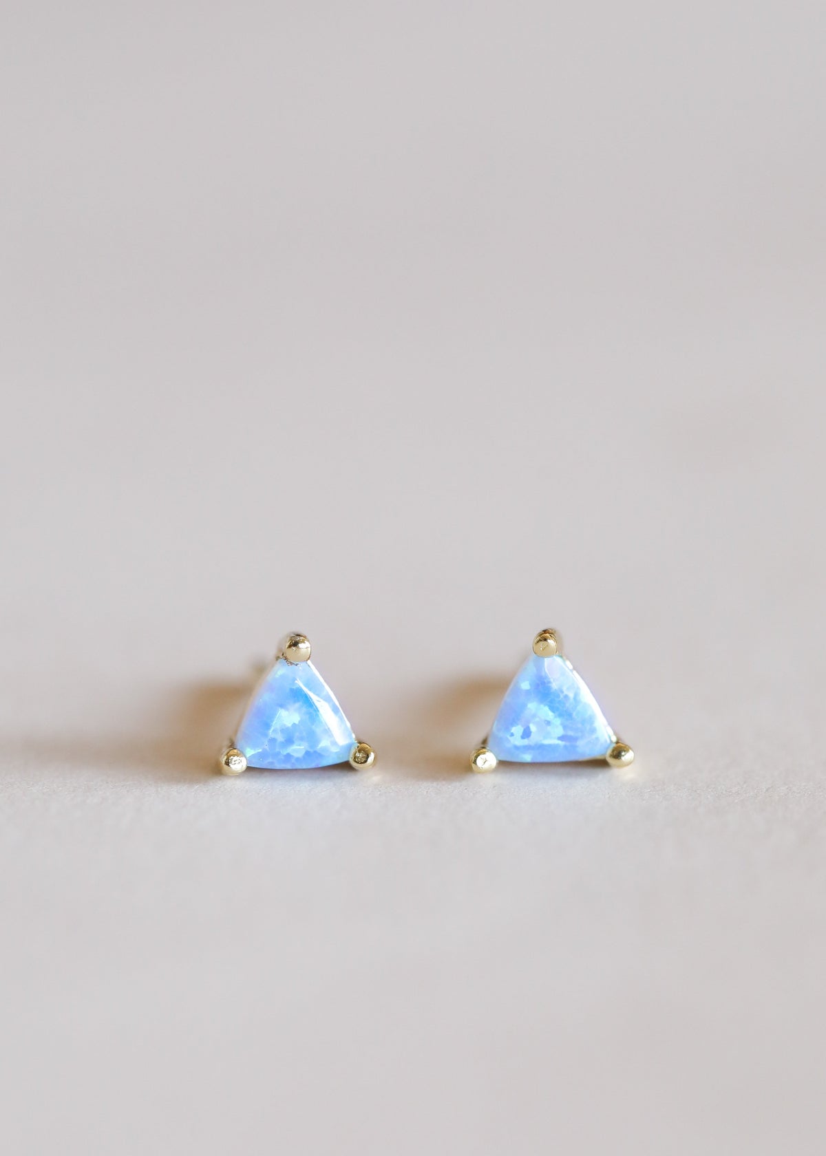 Mini Energy Gem Stud Earrings - Fire Opal - Joy by JaxKelly