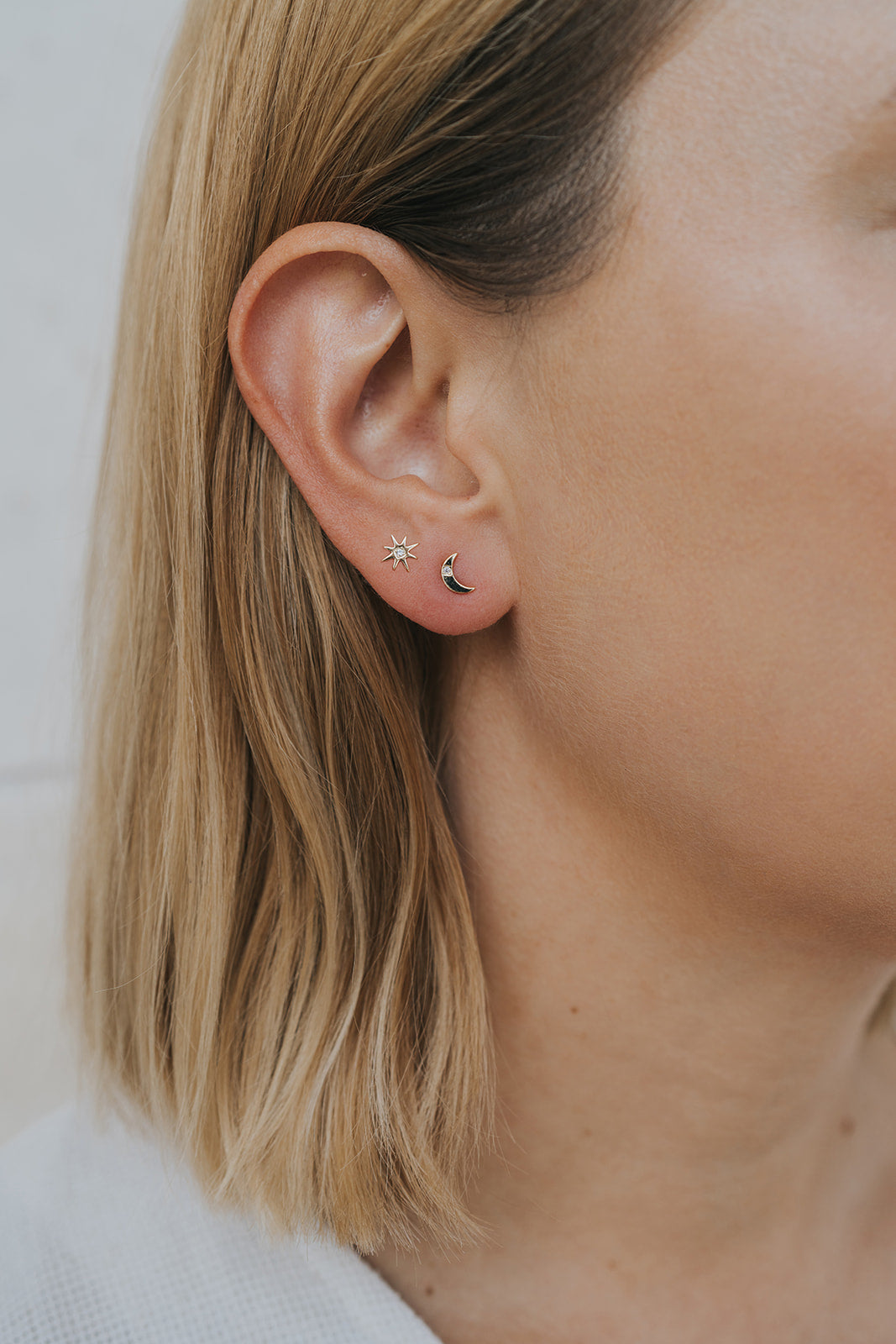 Sun and Moon Complement Earrings by JaxKelly
