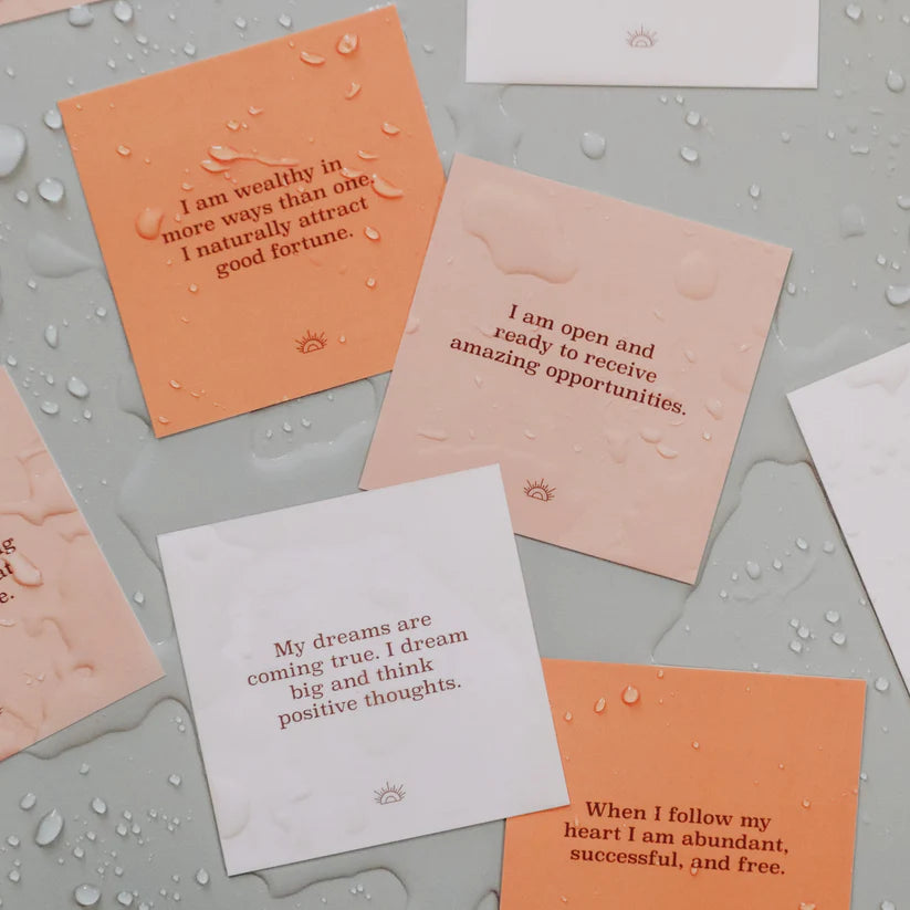 Shower self-care Affirmation Cards