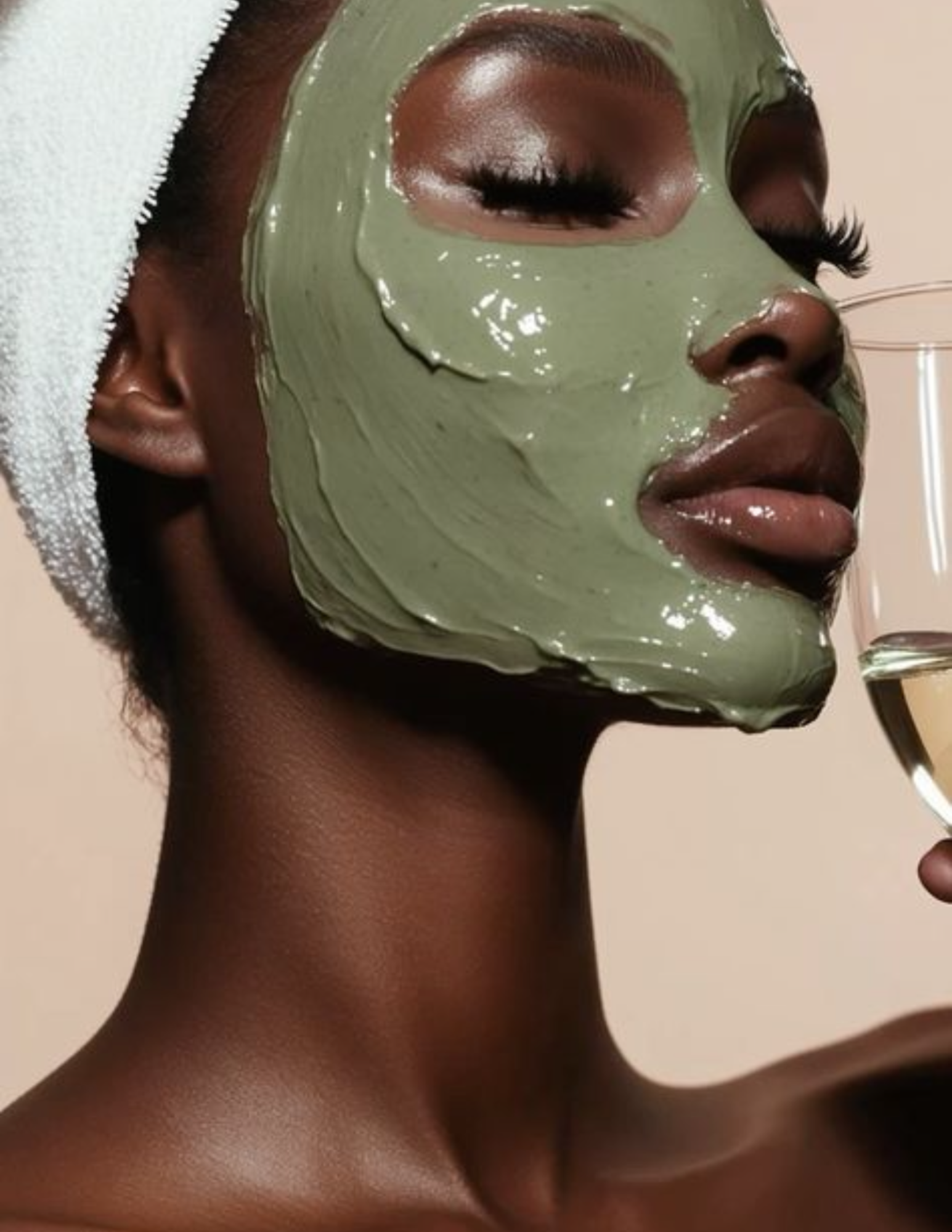 a Black woman blowing a dandelion puff into the wind