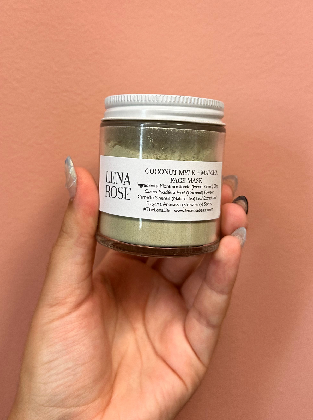 Coconut Mylk + Matcha Face Mask from the Lena Rose House Line