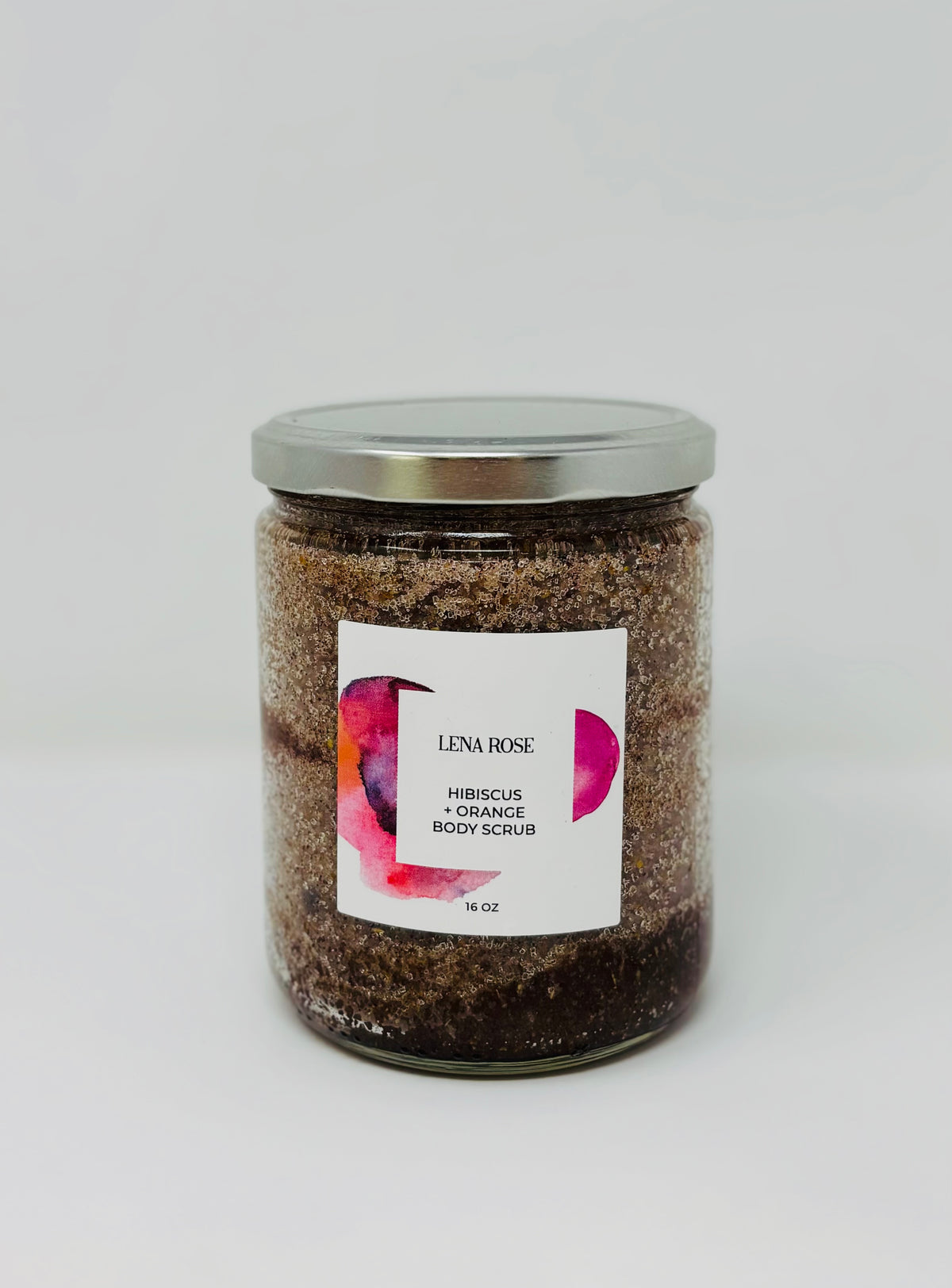 Hibiscus + Orange Body Scrub, a Lena Rose House Line body scrub