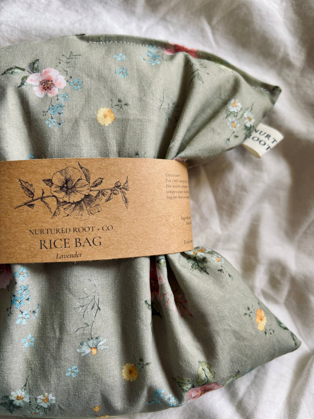 Hot & Cold Rice Bags: Unscented by Nurtured Root + Co.