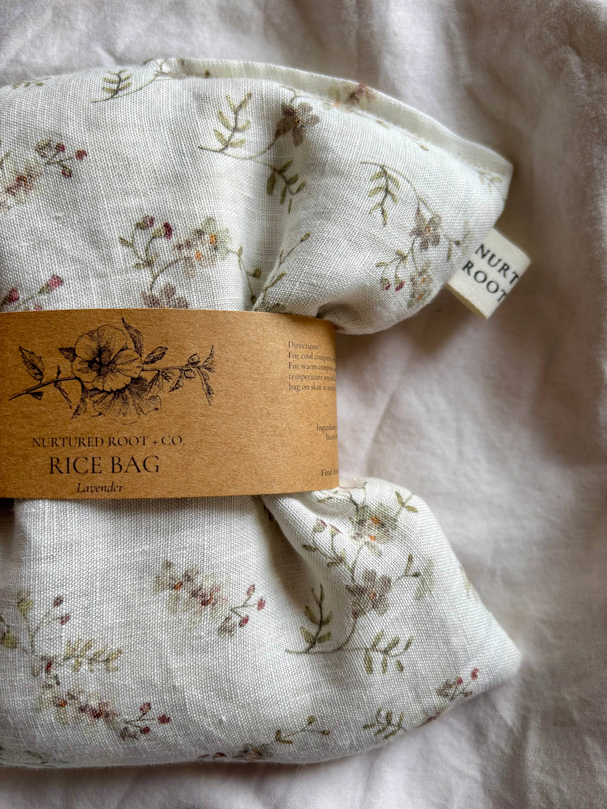 Hot & Cold Rice Bags: Unscented by Nurtured Root + Co.