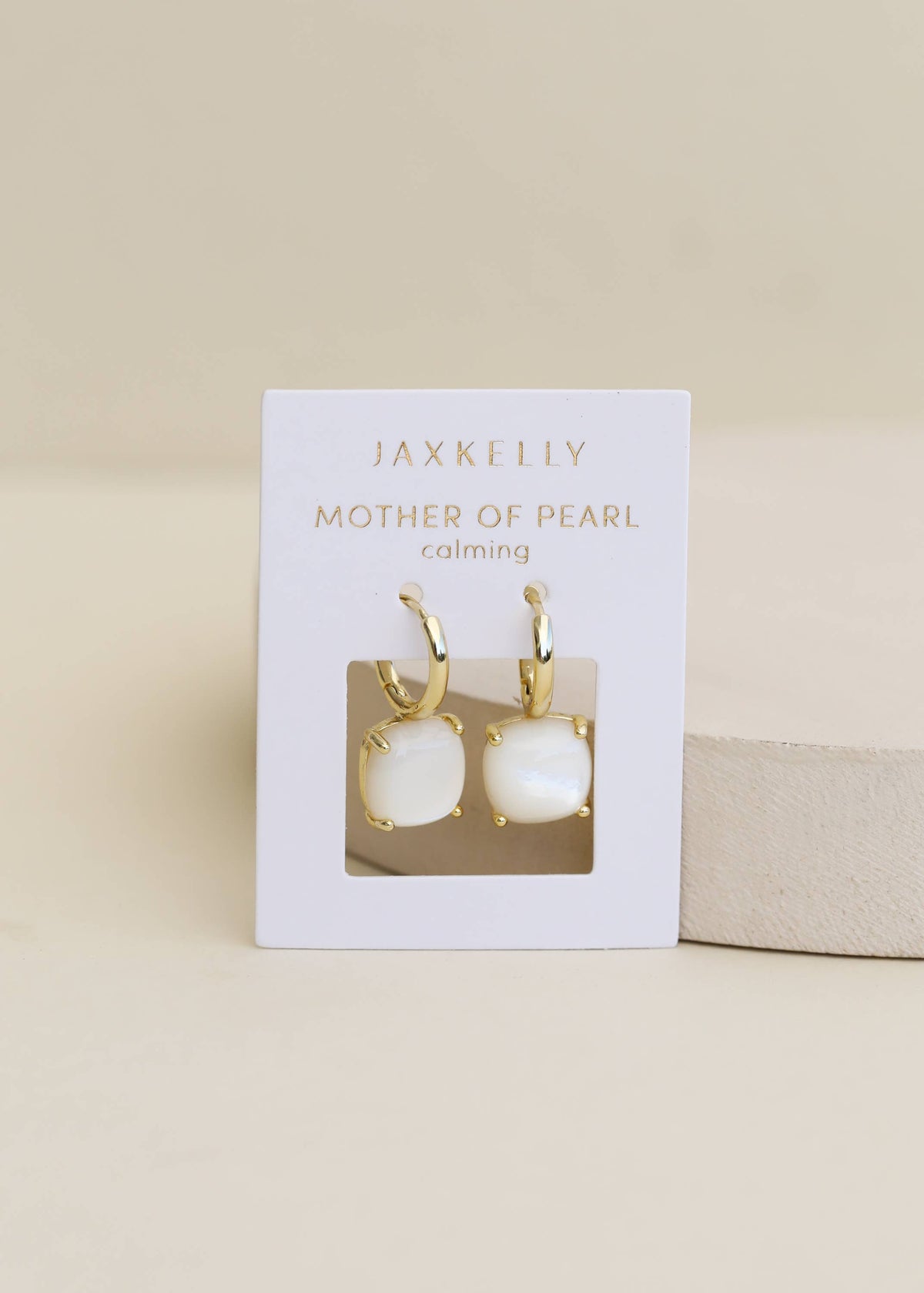 Gemstone Mini Drop - Mother of Pearl by JaxKelly