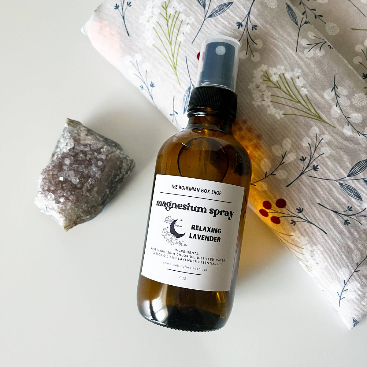 Magnesium Spray - Relaxing Lavender 4oz by The Bohemian Box Shop