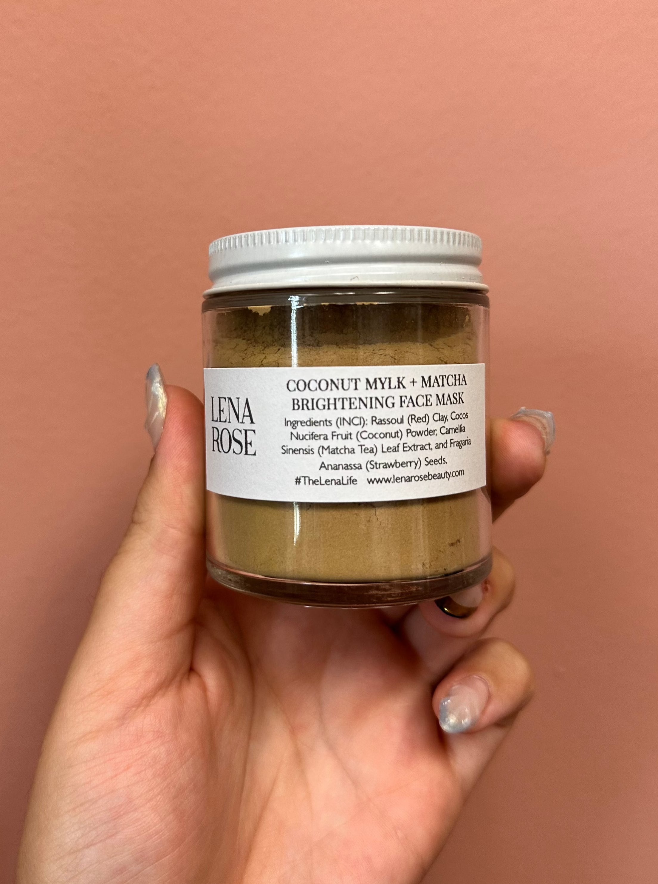Brightening Coconut Mylk + Matcha Face Mask from the Lena Rose House Line