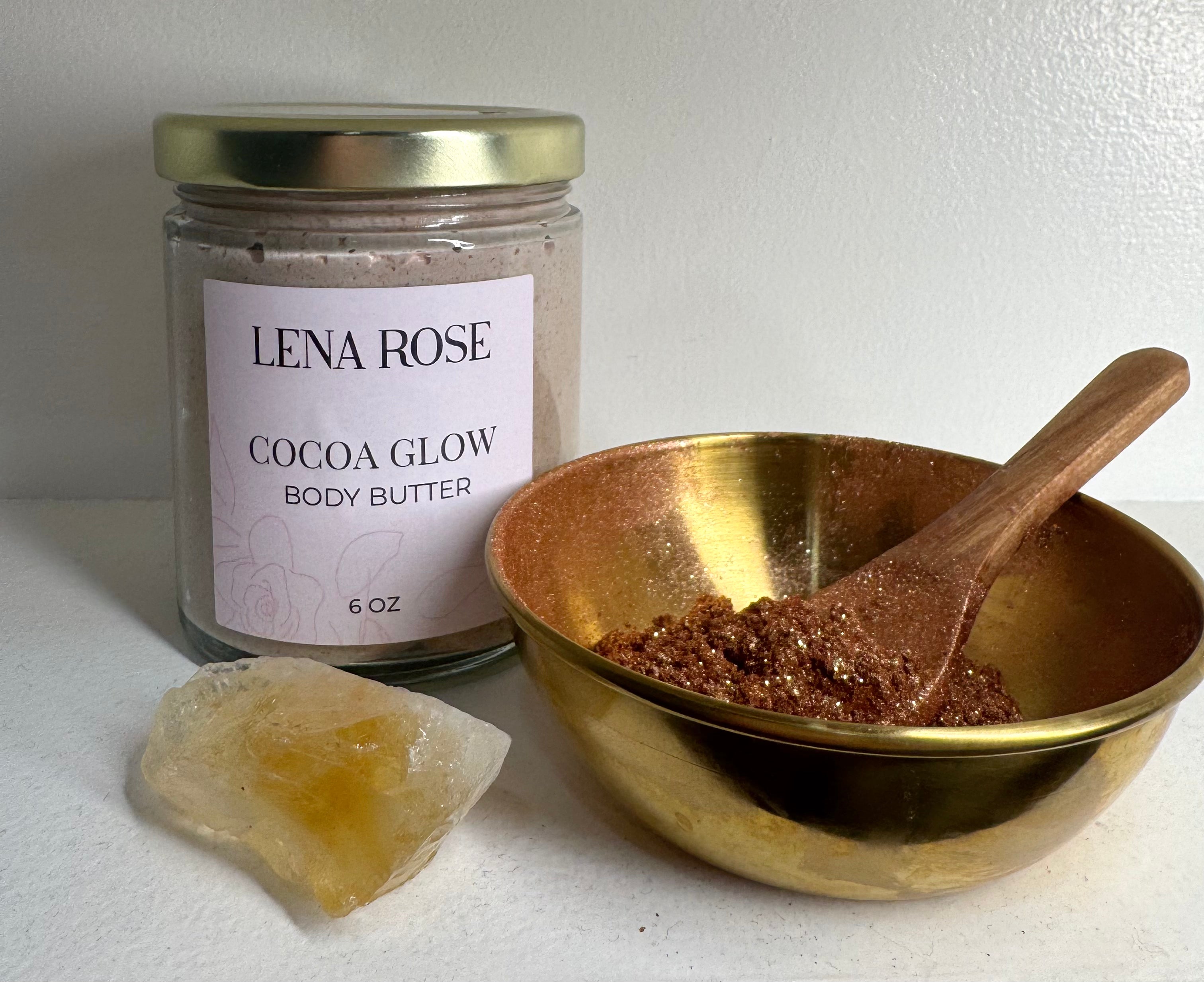 Cocoa Glow Body Butter from the Lena Rose House Line