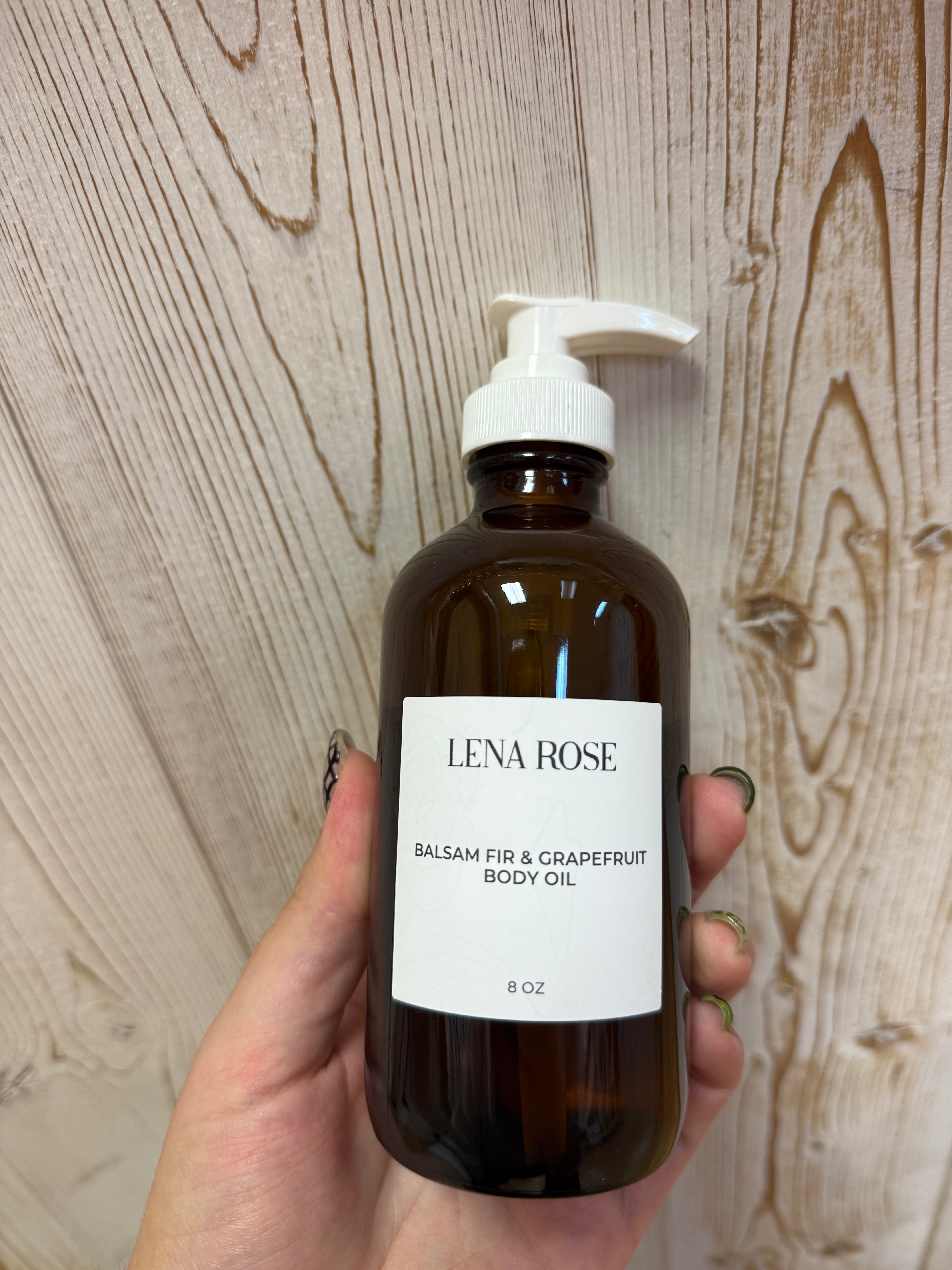 Balsam Fir & Grapefruit Body Oil from the Lena Rose House Line