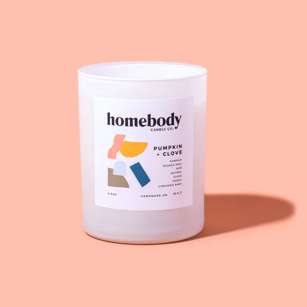 Soy Candle - Pumpkin and Clove by Homebody Candle Co.