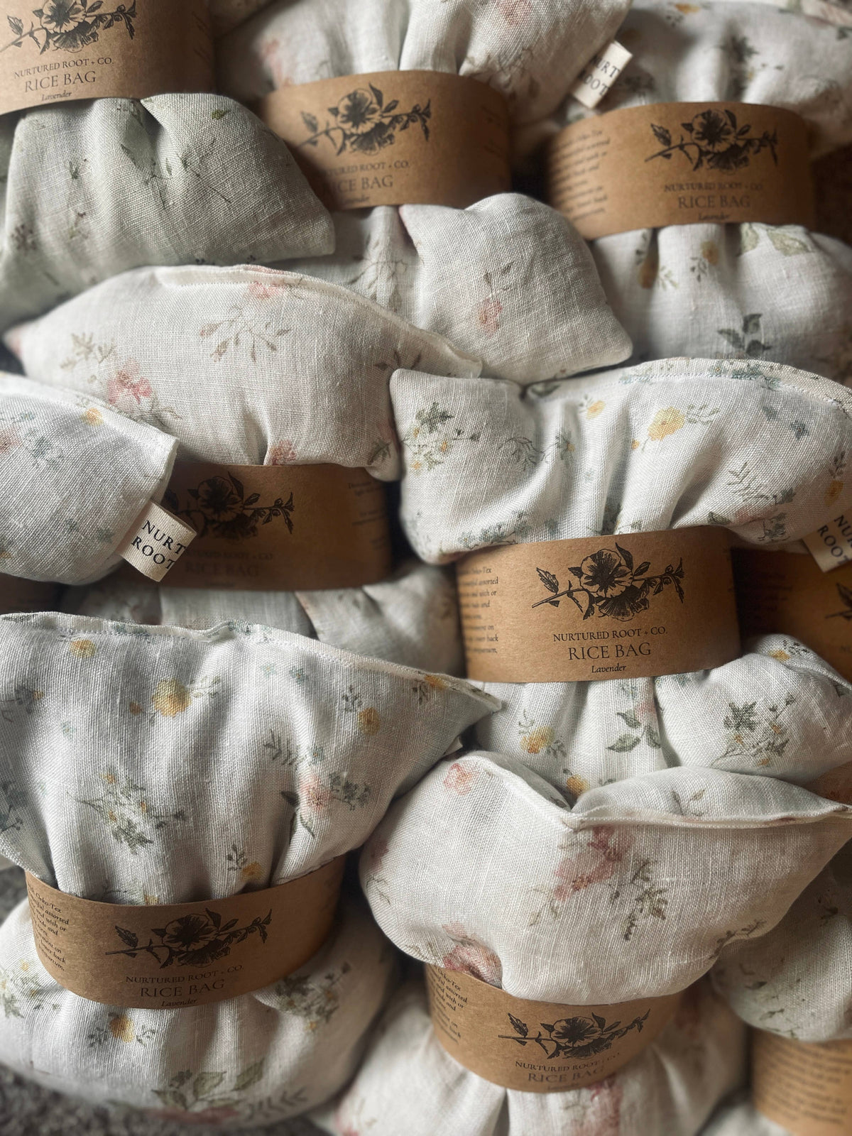 Hot & Cold Rice Bags: Unscented by Nurtured Root + Co.
