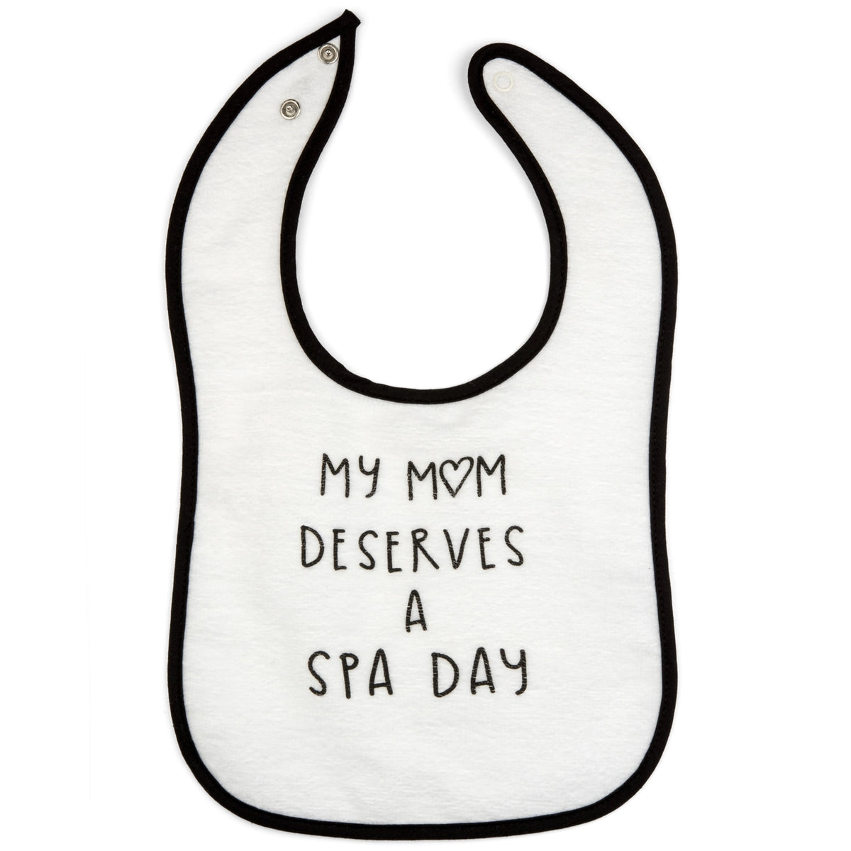 Mom Deserves Spa Day Bib by Lucky Owl