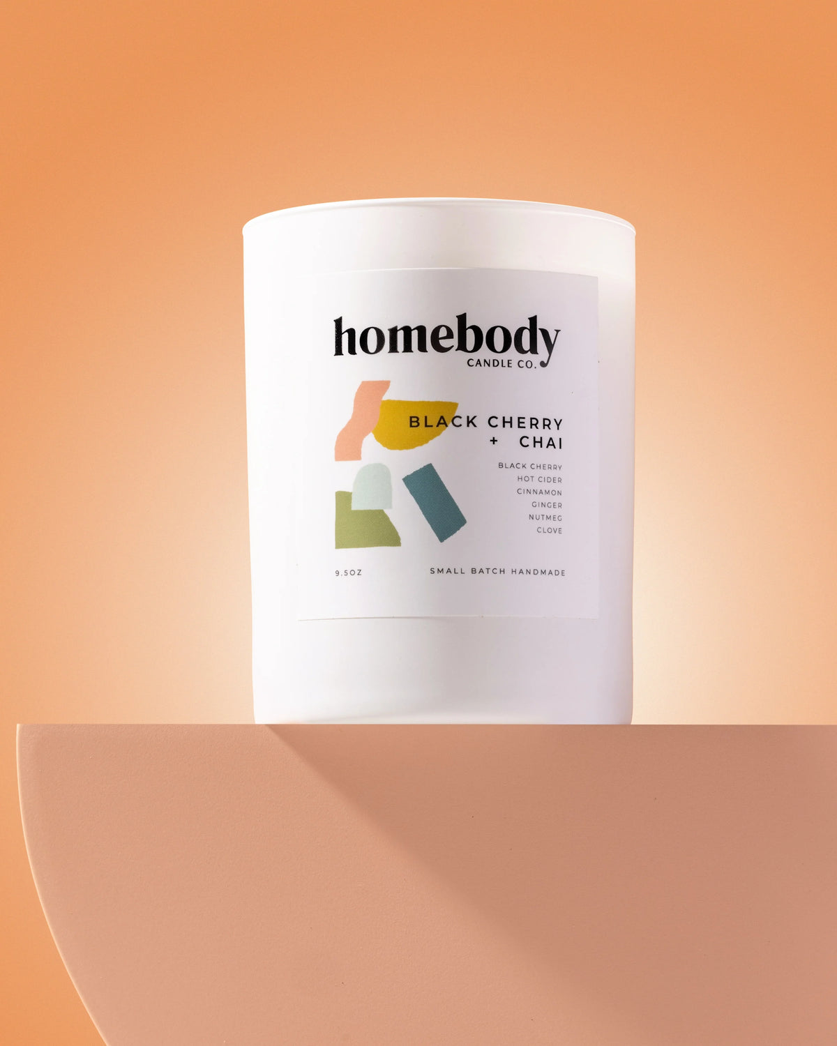 Soy Candle - Black Cherry + Chai by Homebody Candle Co.