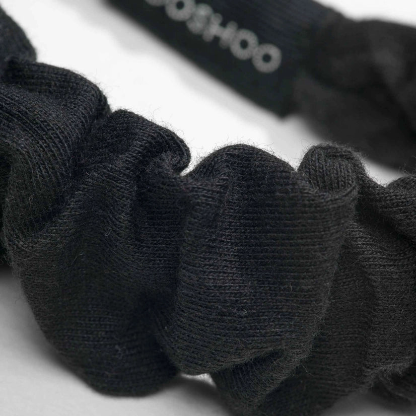 Plastic Free Gather Headband - Black by Kooshoo
