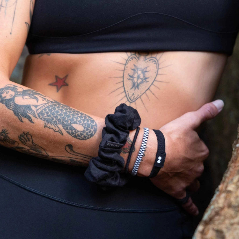 Plastic Free Scrunchies - Black by Kooshoo