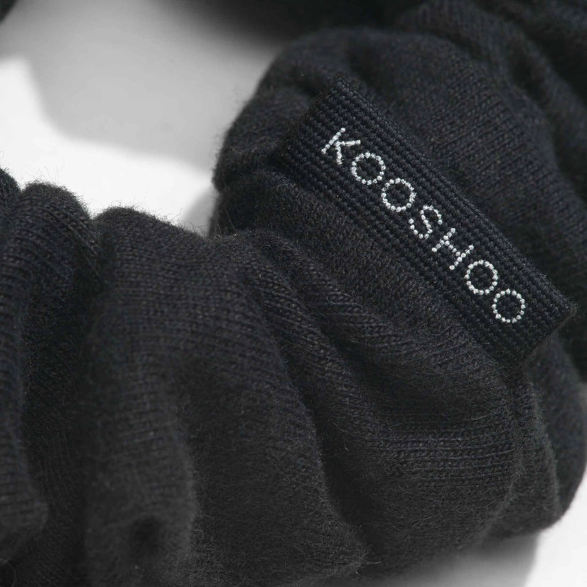Plastic Free Scrunchies - Black by Kooshoo