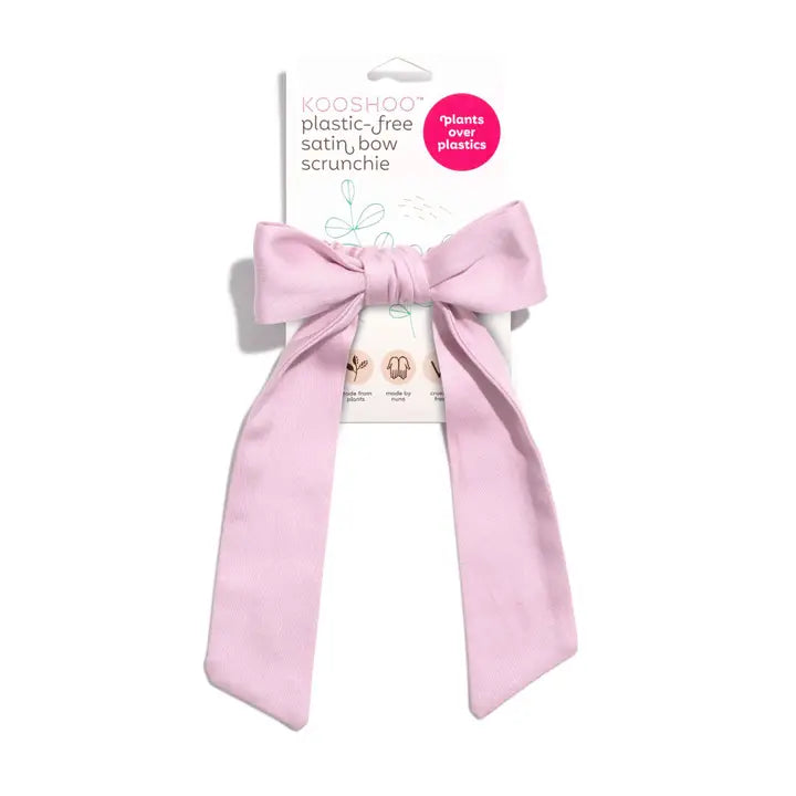 Satin Bow Scrunchie Violet Ice by Kooshoo