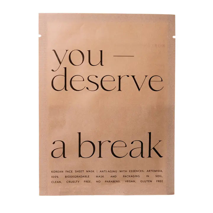 You Deserve A Break Sheet Mask, a Lucky Owl sheet mask