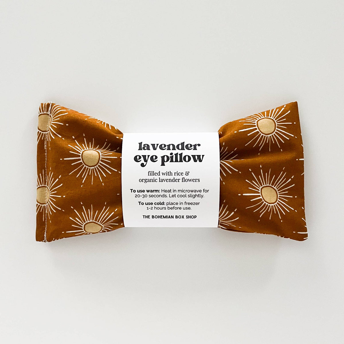 Lavender Eye Pillow - Gleaming Sun Copper by The Bohemian Box Shop
