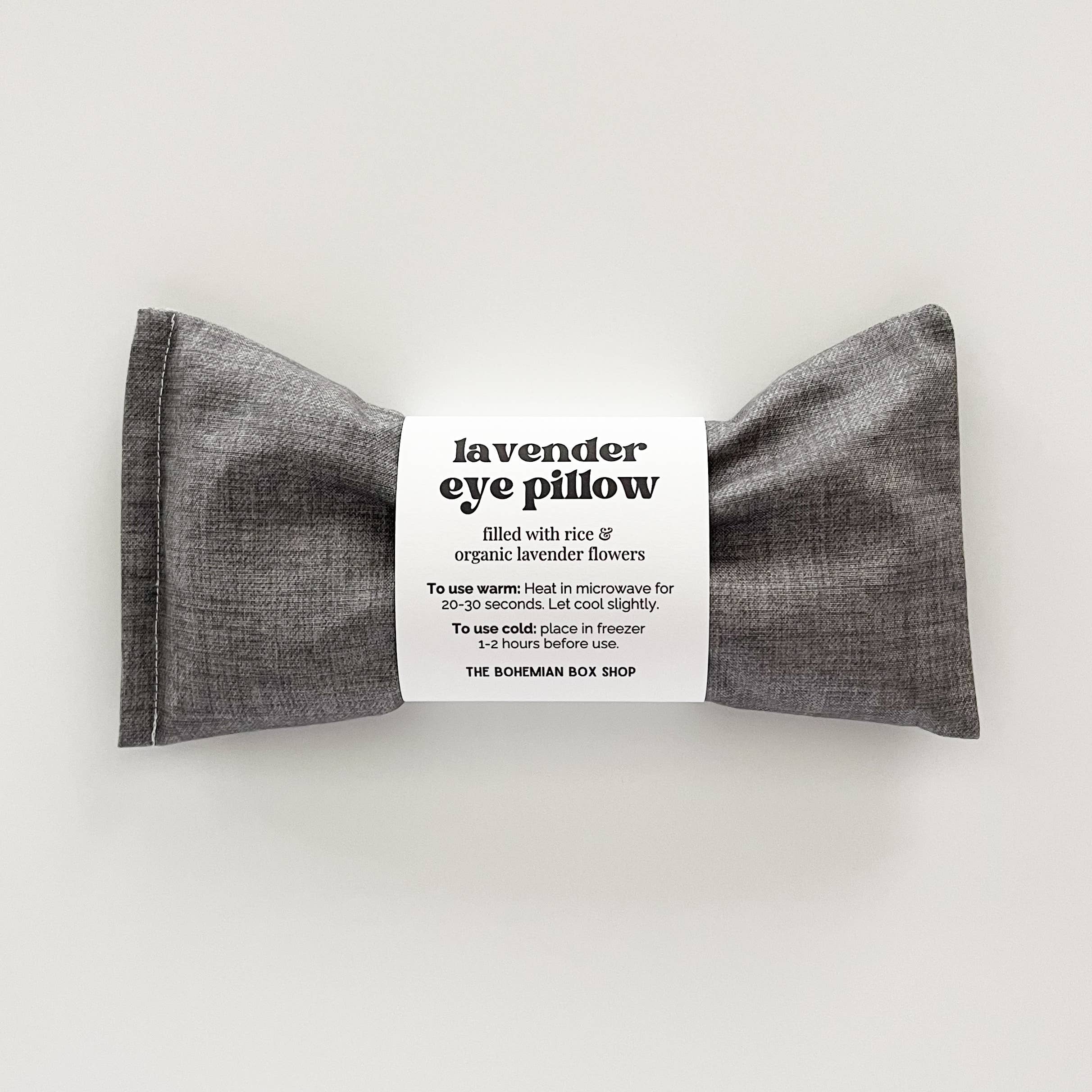 Lavender Eye Pillow - Gray Textured
