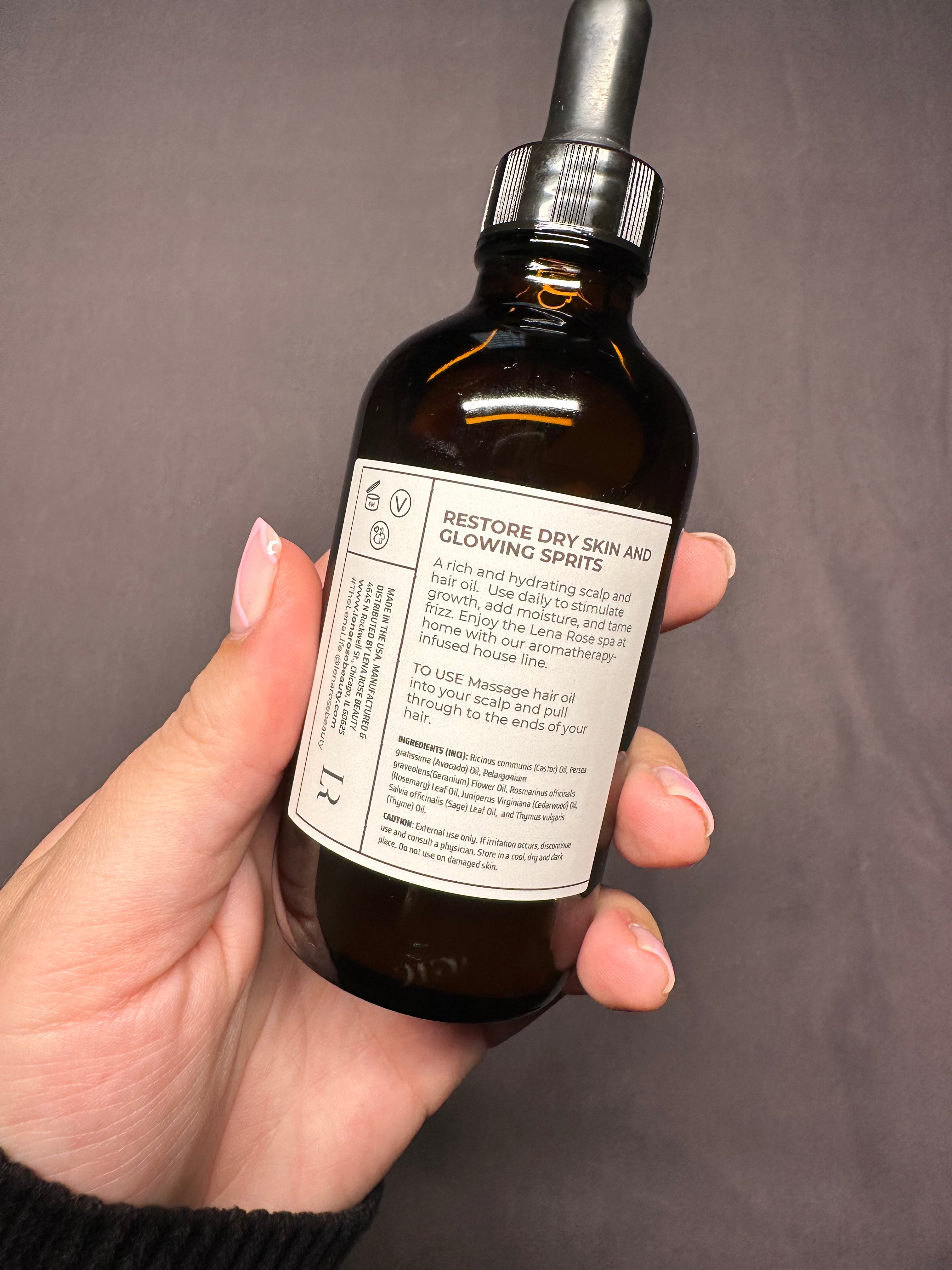 Flower Crown Hair Oil from the Lena Rose House Line