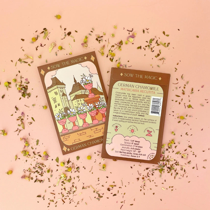 German Chamomile Tarot Seed Packet by Sow the Magic