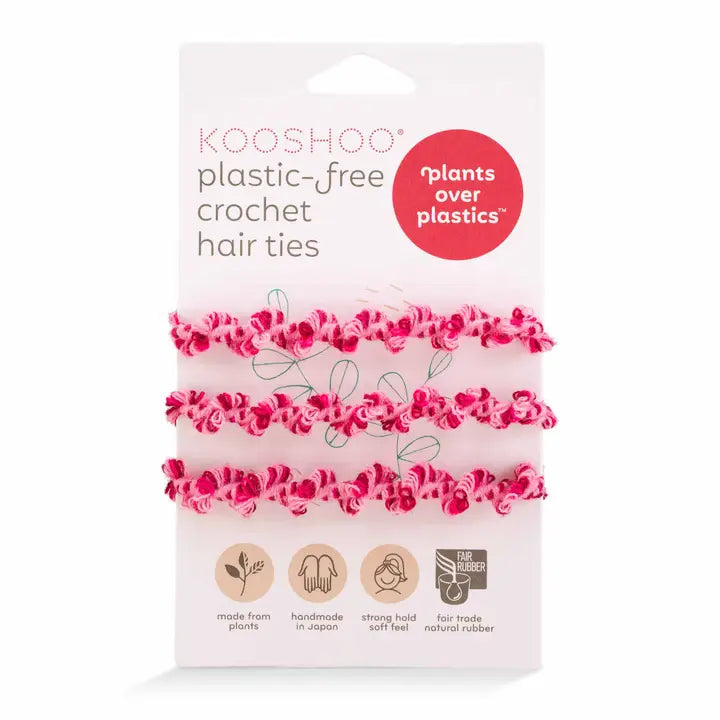 Crochet Hair Ties Hot Jam by Kooshoo