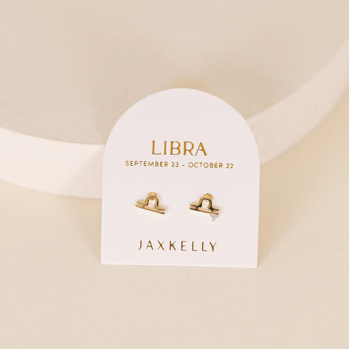 Libra Gold Earrings by JaxKelly