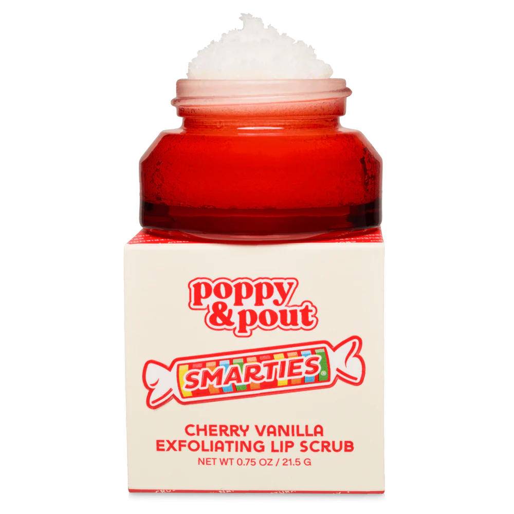 Lip Scrub Smarties™ Cherry Vanilla by Poppy and Pout