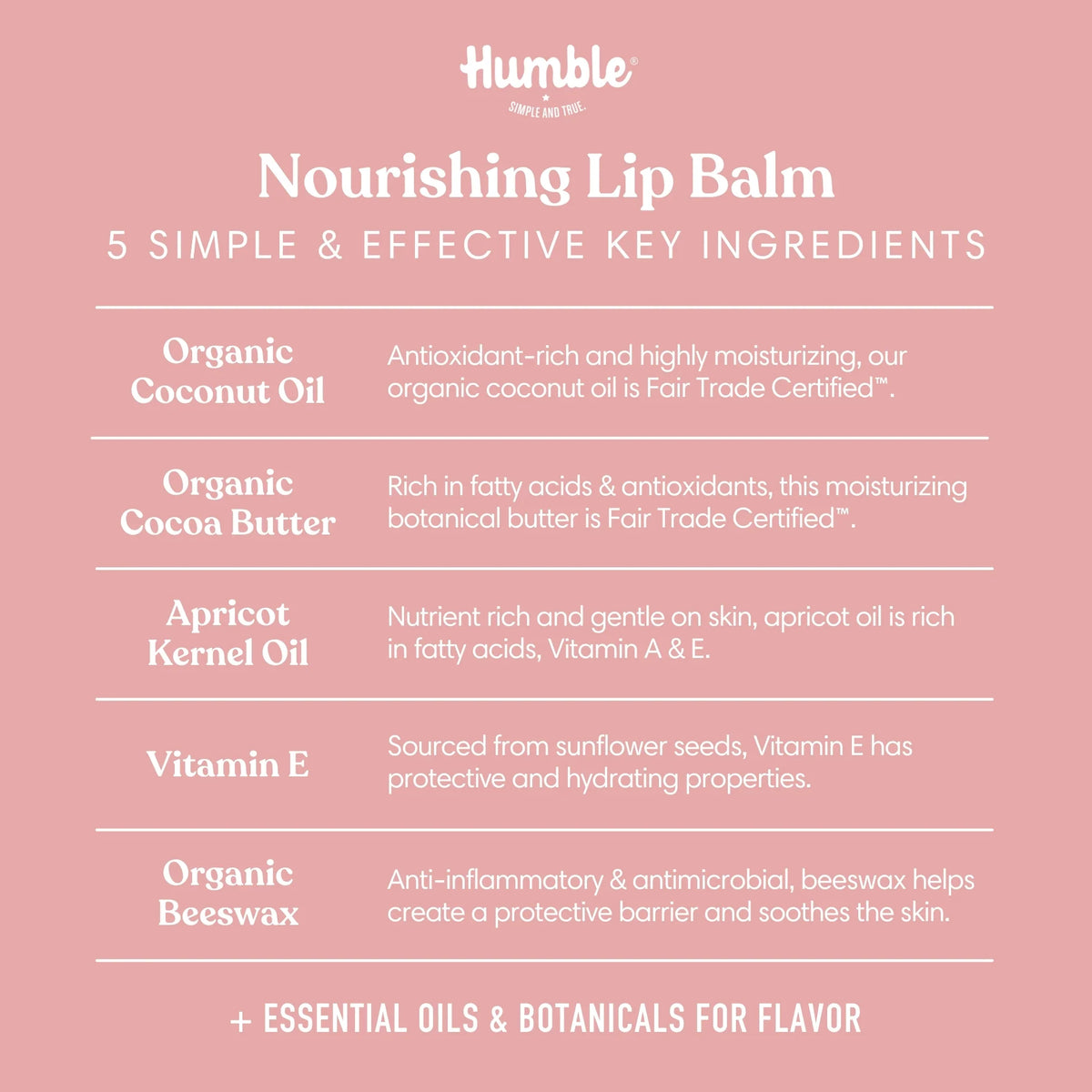 Moroccan Rose Lip Balm by Humble