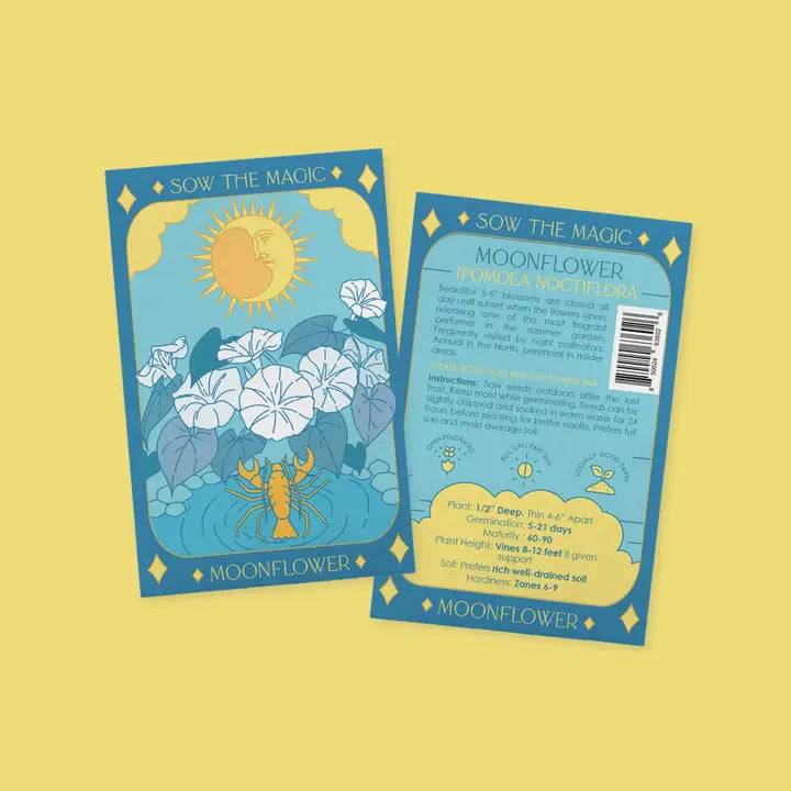 Moonflower Tarot Seed Packet by Sow the Magic