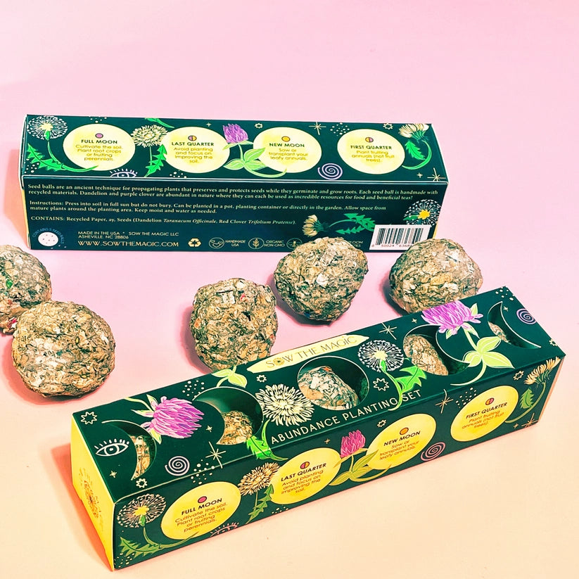 Moon Phase Abundance Seed Ball Planting Set by Sow the Magic