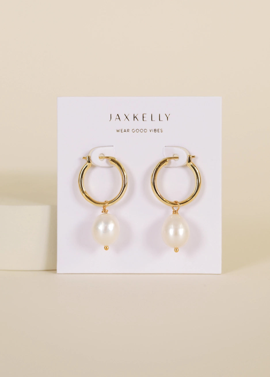 Pearl Drop Earring by JaxKelly