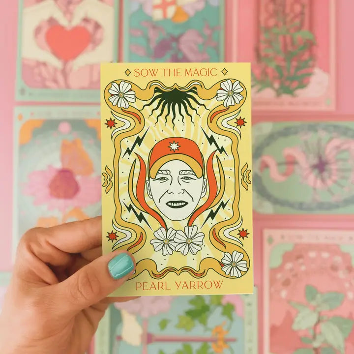 Pearl Yarrow Tarot Seed Packet by Sow the Magic