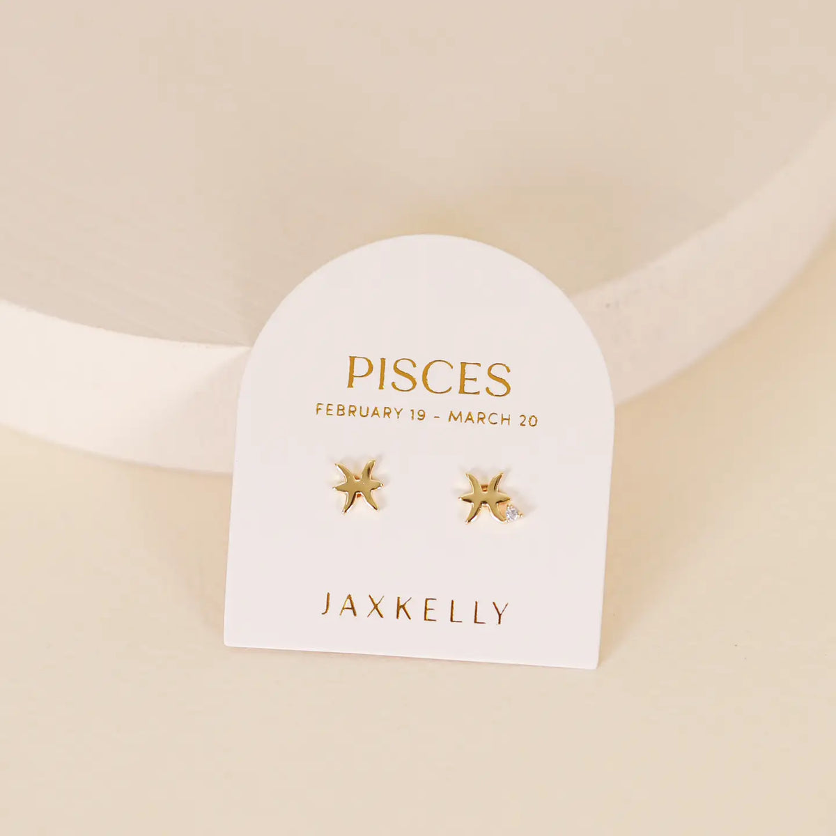 Pisces Gold Earrings by JaxKelly