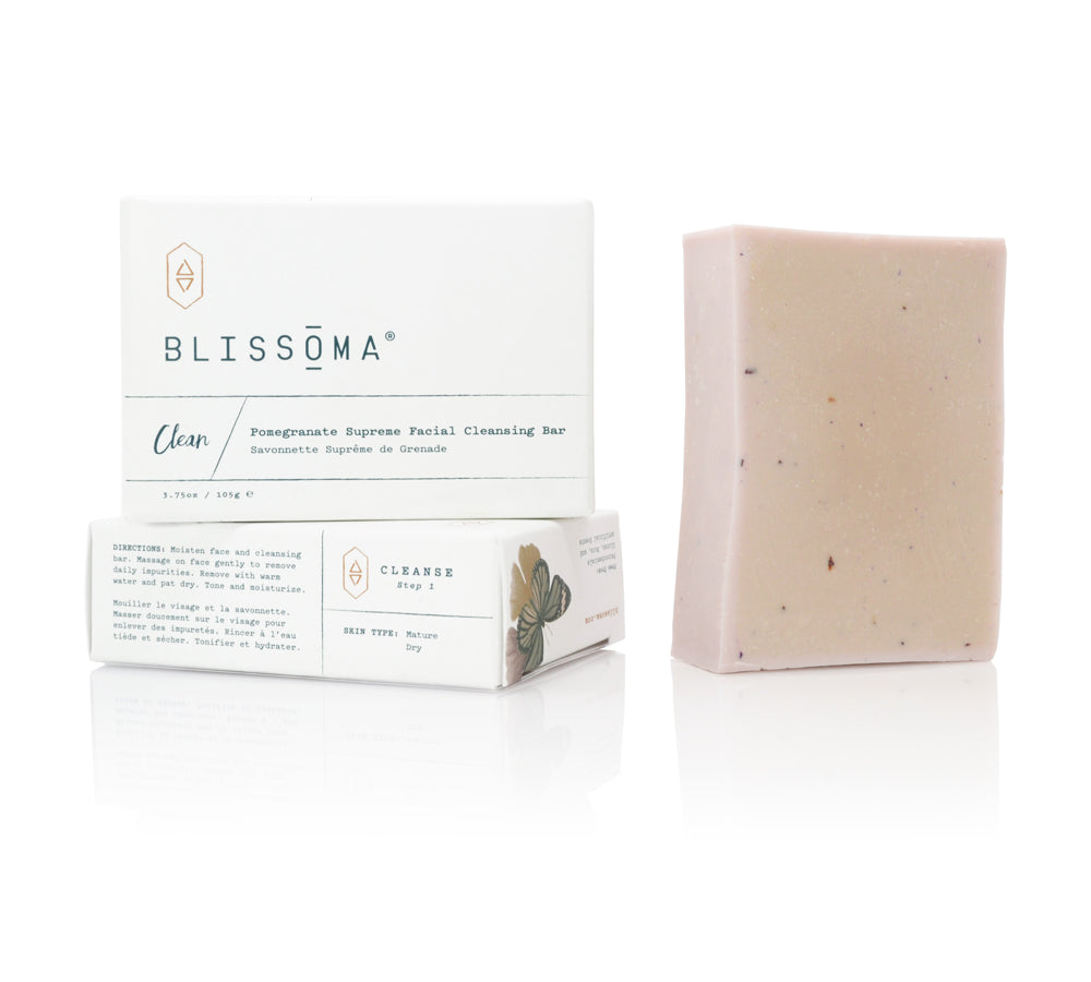 Clean - Pomegranate Supreme Facial Cleansing Bar, a Blissoma cleansing bar