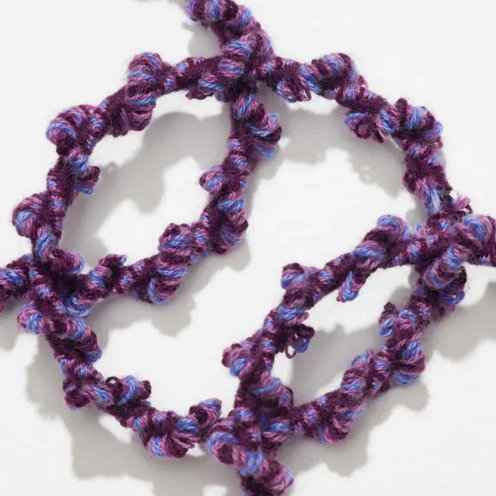 Crochet Hair Ties Purple Frost by Kooshoo