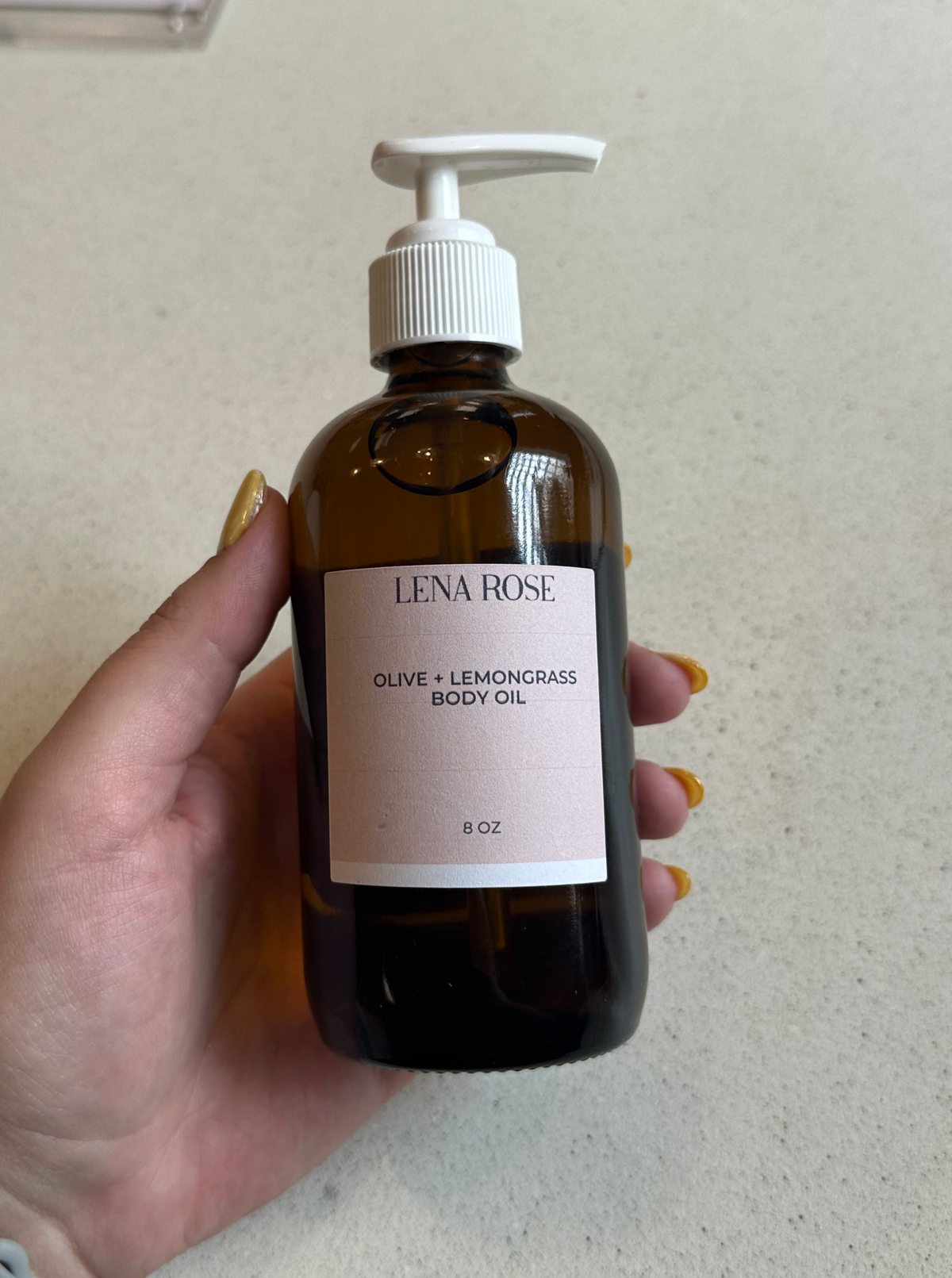 Olive and Lemongrass Body Oil from the Lena Rose House Line