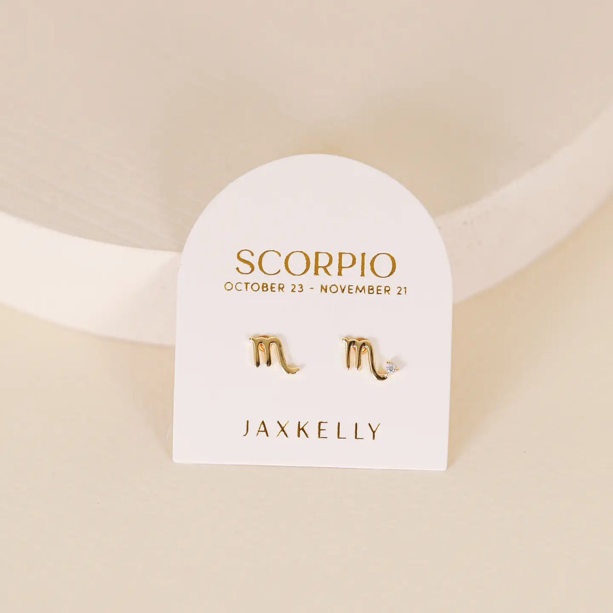 Scorpio Gold Earrings by JaxKelly