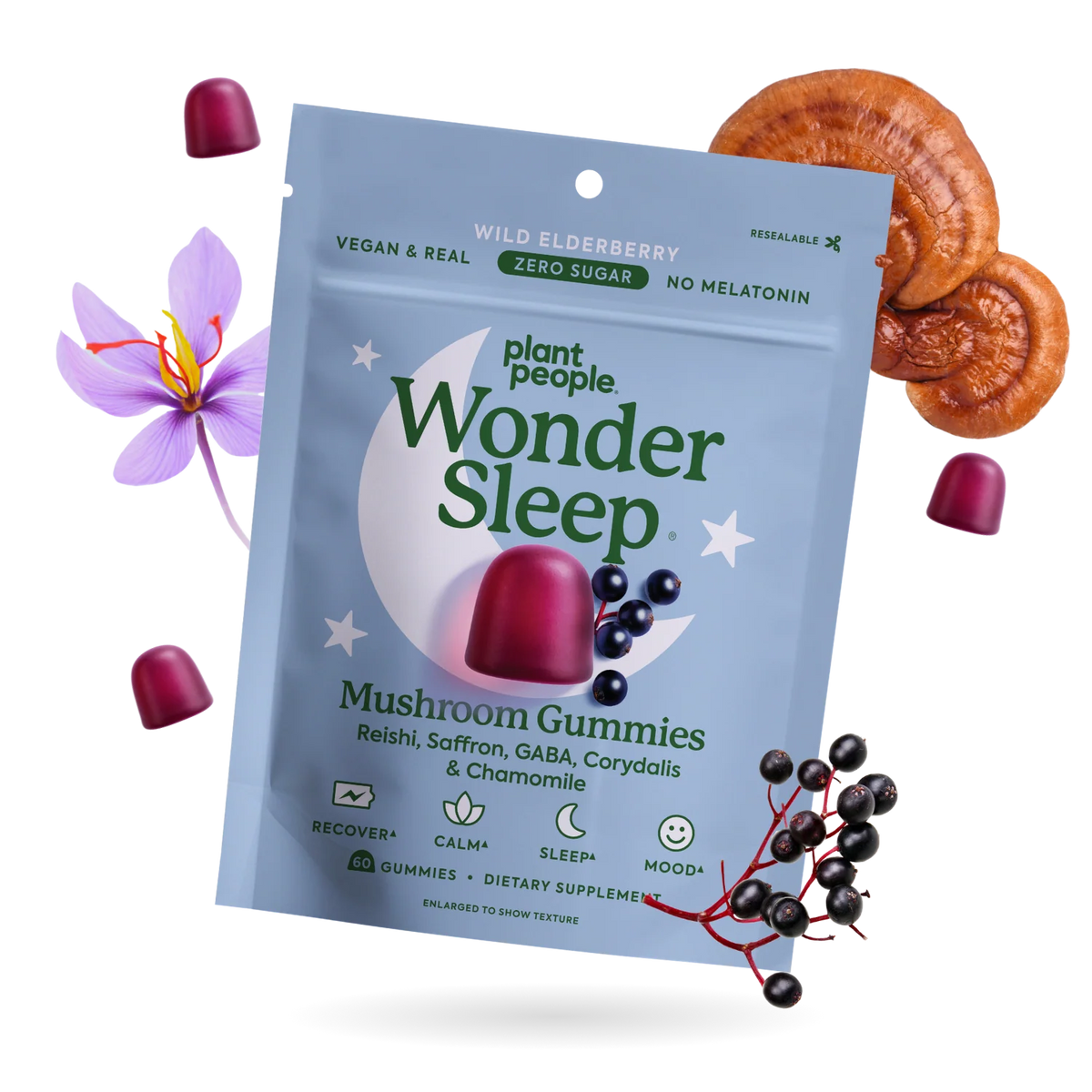 WonderSleep Mushroom Gummies by Plant People