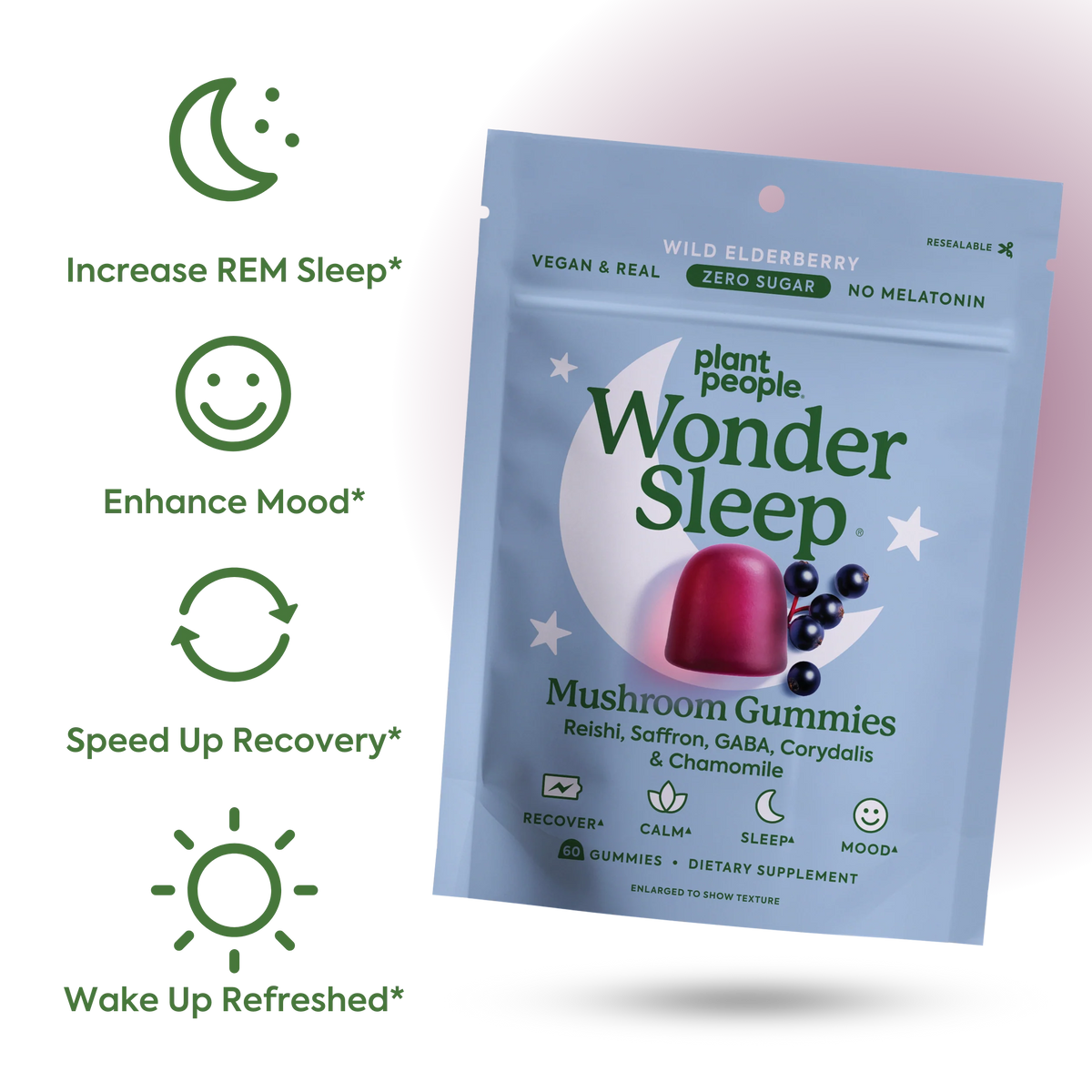 WonderSleep Mushroom Gummies by Plant People