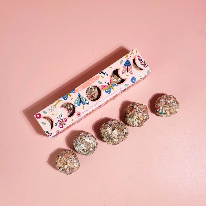 Moon Phase Spring Pollinator Seed Ball Planting Set by Sow the Magic