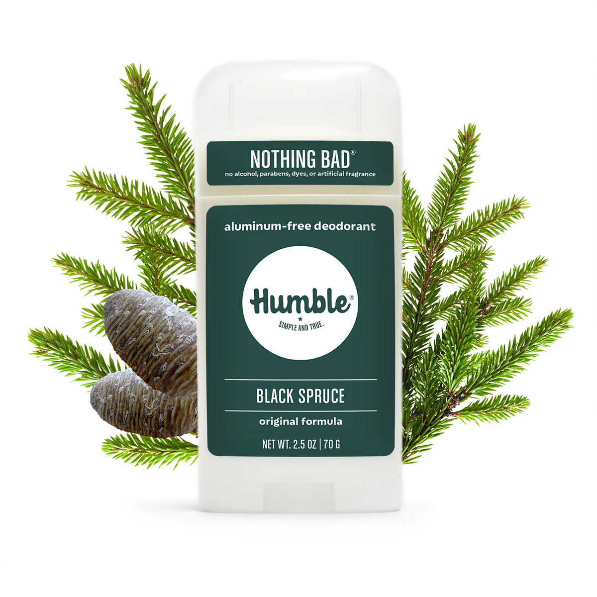Black Spruce Natural Deodorant by Humble