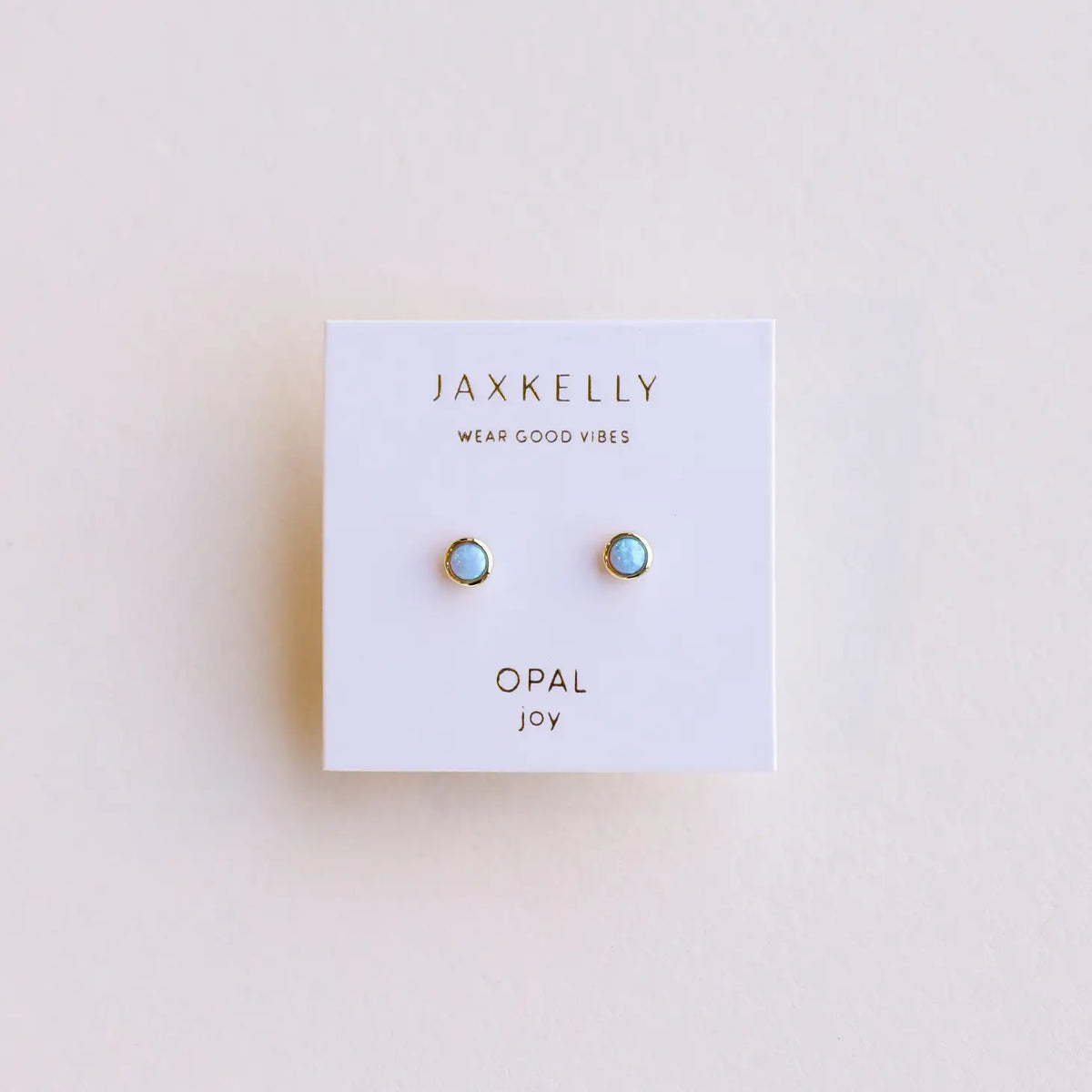 Simple Stud Fire Opal by JaxKelly
