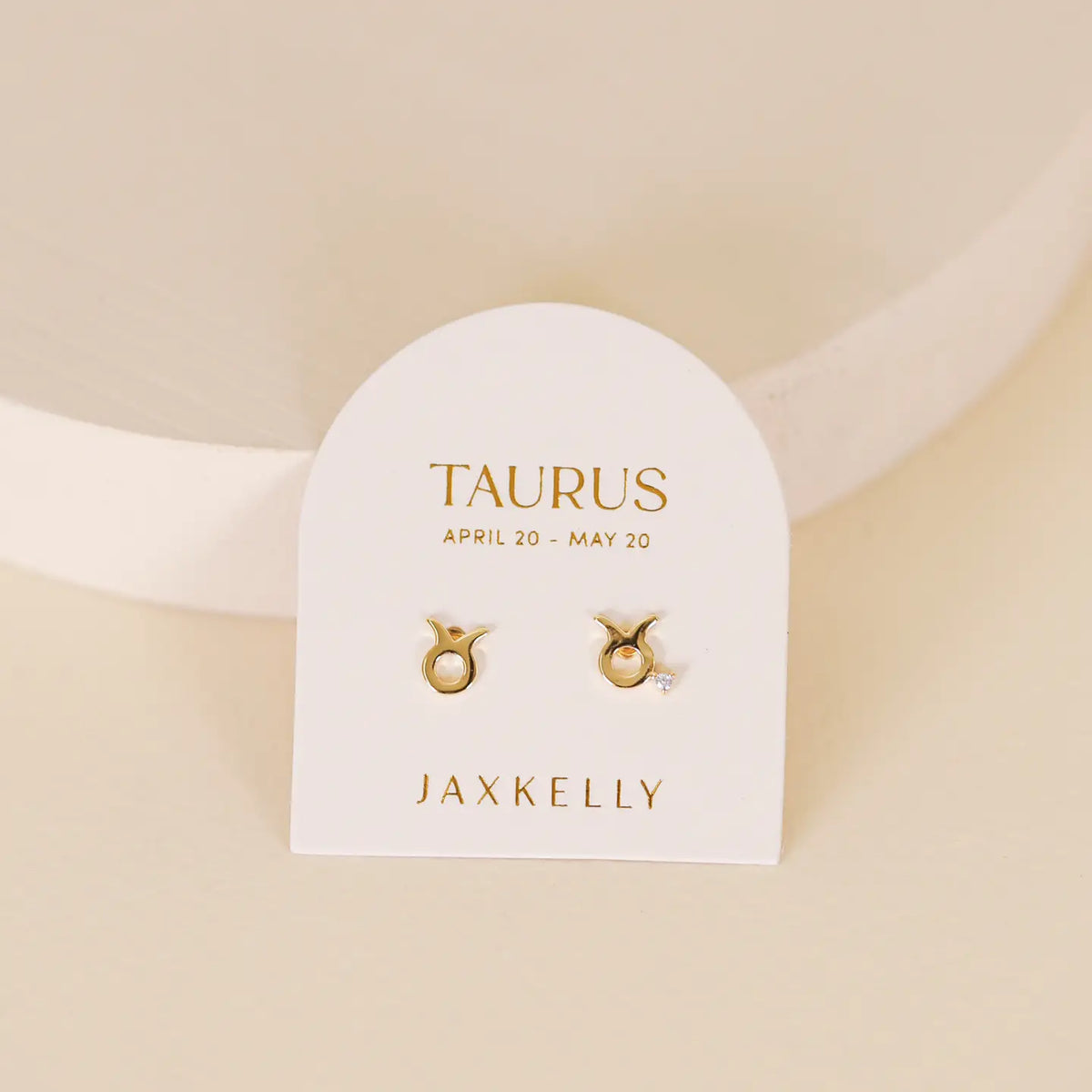 Taurus Gold Earrings by JaxKelly