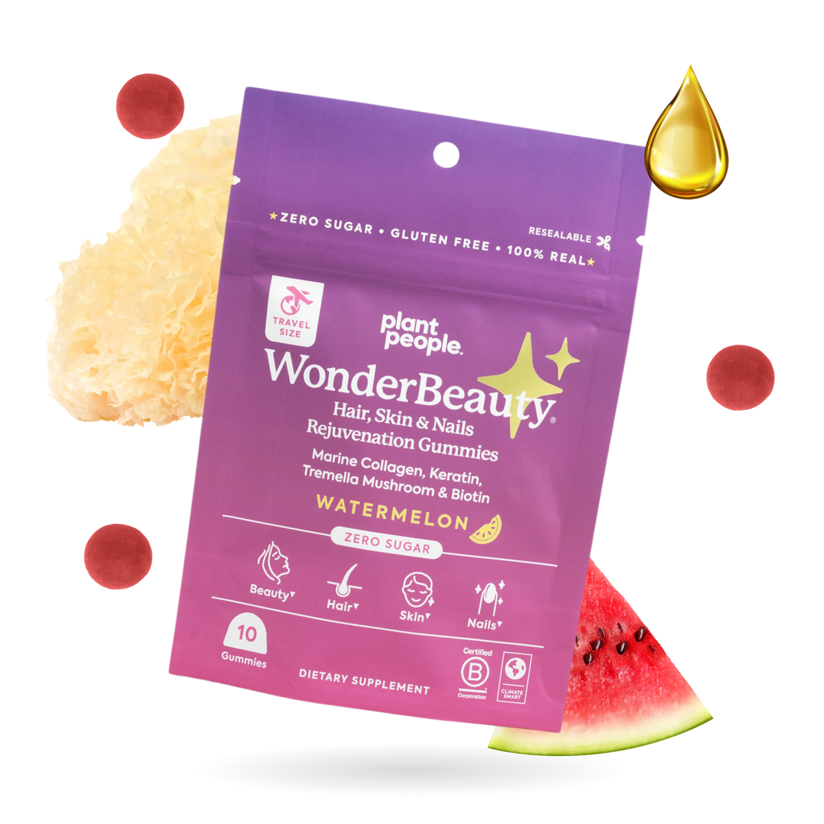TRAVEL SIZE WonderBeauty Gummies by Plant People