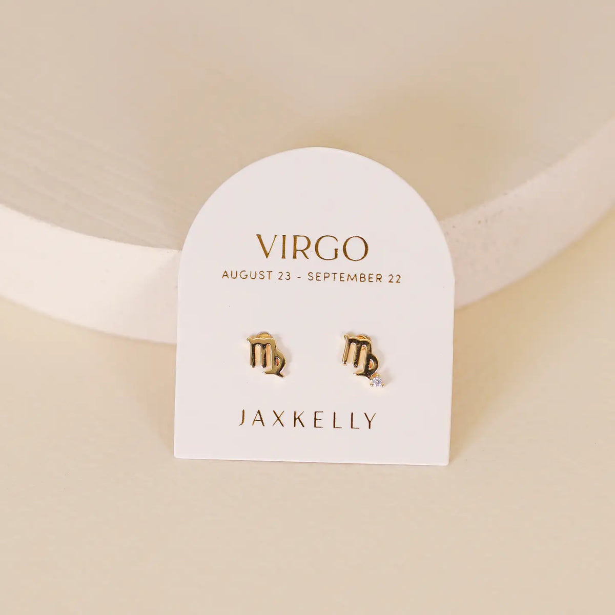 Virgo Gold Earrings by JaxKelly