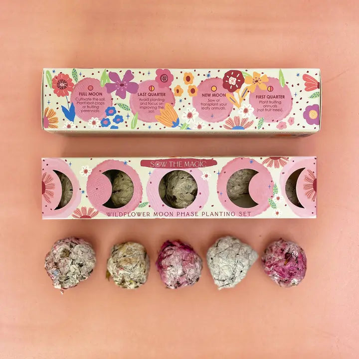 Moon Phase Wildflower Seed Ball Planting Set by Sow the Magic
