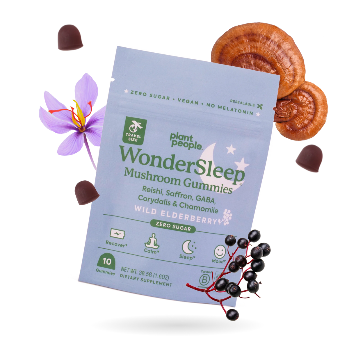 TRAVEL SIZE WonderSleep Mushroom Gummies by Plant People