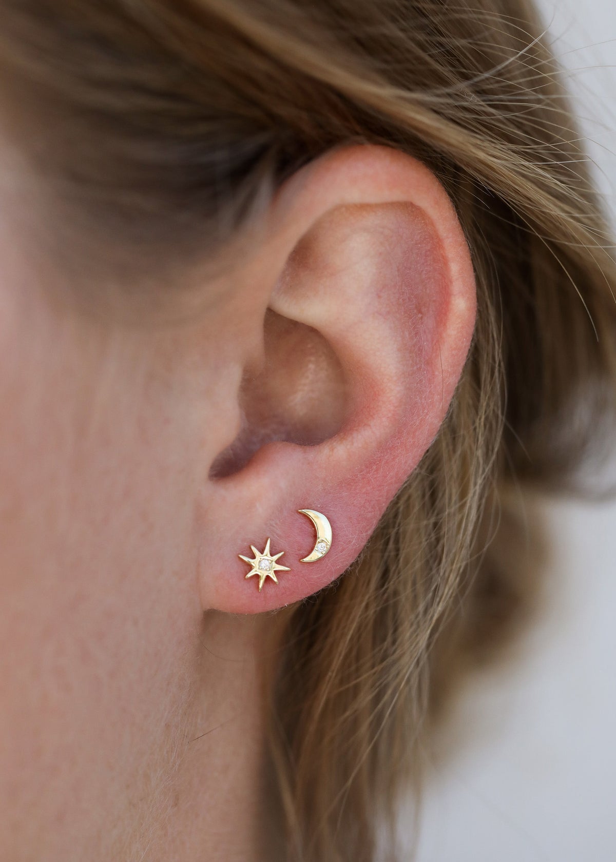 Sun and Moon Complement Earrings by JaxKelly
